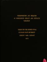 Presupposition and negation as nondiscrete semantic and syntactic variables