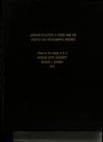 Behavior situations : a theory base for lifestyle and psychographic research