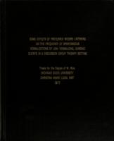 Some effects of preferred record listening on the frequency of spontaneous verbalizations of low-verbalizing, chronic clients in a discussion group therapy setting