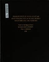 Progressive effects of physical activity and anxiety-producing stress on the basal metabolic rate of young adult male albino rats