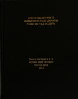 Effect of size area open to colonization on species composition in early old-field succession