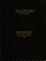 A survey of criticism of violence in American motion pictures--1958 to 1968