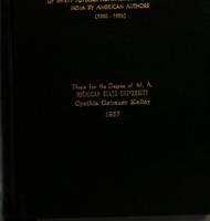 An analysis of the thematic content of thirty popular non-fiction books about India by American authors (1920-1956)