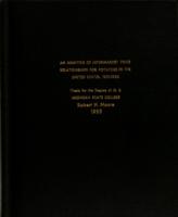 An analysis of intermarket price relationships for potatoes in the United States, 1951-1953