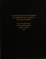 Protestant agricultural mission programs in Latin America and their relationship to agricultural development