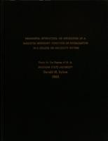 Meaningful interaction : an explication of a suggested necessary condition of socialization in a college or university setting