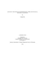 Linguistic strategies of entrepreneurial firms and financial resource acquisition