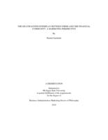 The multifaceted interplay between firms and the financial community : a marketing perspective