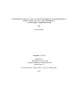 A phenomenological case study of four black males exposed to cumulative trauma that attended a 'no excuses' charter school