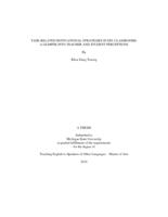 Task-related motivational strategies in EFL classrooms : a glimpse into teacher and student perceptions