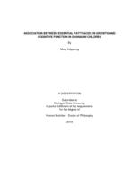 Association between essential fatty acids in growth and cognitive function in Ghanaian children