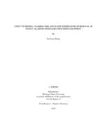 Effect of rinsing-, washing-time and water temperature on removal of peanut allergen from dairy processing equipment