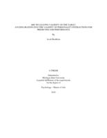 Are we leaving validity on the table? : an exploration into the validity of personality interactions for predicting job performance