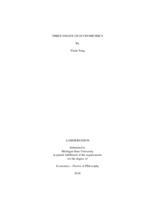 Three essays on econometrics