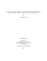 Relational and behavioral outcomes of exercisers when working with a personal trainer : a tripartite efficacy examination