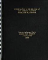 Thyroid function in the neonatal rat with notes on heart-rate temperature relationships