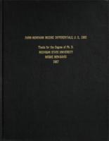 Farm-nonfarm income differentials, U.S., 1960