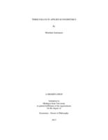 Three essays in applied econometrics