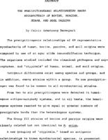 The precipitinogenic relationships among mycobacteria of bovine, porcine, human and soil origins