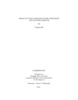 Essays on public infrastructure investment and economic growth