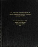 Two-dimensional finite element analysis of transient flow and tracer movement in confined and phreatic aquifers