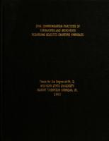 Oral communication practices of extraverts and introverts regarding selected encoding variables