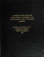 The influence of cuticular waxes and selected cations on the permeability and elastic properties of tomato fruit cuticular membranes