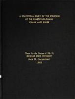 A statistical study of the structure of the dimethlsiloxane chain and rings