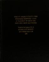 Sensitivity analysis of selected linear programming assumptions : a study of the stability of agricultural projections in river basin research