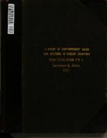 A study of contemporary sales tax systems in foreign countries