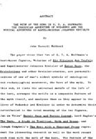 The myth of the hero in E.T.A. Hoffmann : the Christian adventure of Medardus and the musical adventure of Kapellmeister Johannes Kreisler