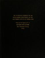 The influence of improved diet on certain blood constituents on man and women with active tuberculosis