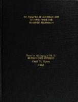 An analysis of Michigan and Ontario trade and transport reciprocity