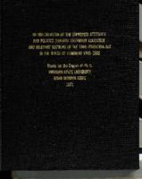 An investigation of the expressed attitudes and policies towards secondary education and relevant sections of the 1944 Education Act in the House of Commons