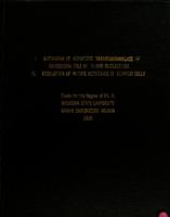 I. Activation of aspartate transcarbamylase of escherichia coli by  purine nucleotides.  II. Regulation of nitrite reductase in tobacco cellsh