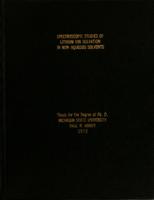 Spectroscopic studies of lithium ion solvation in non-aqueous solvents