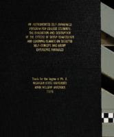 An instrumented self-awareness program for college students : the evaluation and description of the effects of group composition and learning climate on selected self-concept and group experience variables