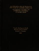 An experimental study of the relative effectiveness of classroom observation and simulated teaching in an introductory educational psychology course