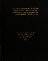 The effects of United States cotton export policies on the prices and quantities of raw cotton exported by five major competitors, 1950-1962