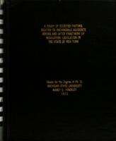 A study of selected factors related to snowmobile accidents before and after enactment of regulatory legislation in the state of New York