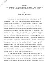 The influence of suppplemental Vitamin E and arsanilic acid on dietary selenium utilization by swine