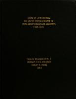 Lining up Latin America : the United States attempts to bring about hemispheric solidarity, 1939-1941