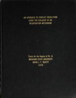 An approach to conflict resolution using the dialogue as an intervention mechanism