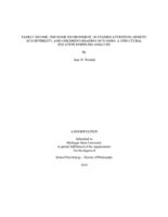 Family income, the home environment, sustained attention, genetic susceptibility, and children's reading outcomes : a structural equation modeling analysis