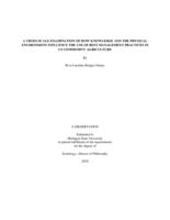 A cross-scale examination of how knowledge and the physical environment influence the use of best management practices in US commodity agriculture