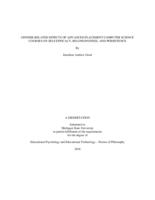 Gender-related effects of advanced placement computer science courses on self-efficacy, belongingness, and persistence