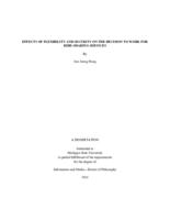 Effects of flexibility and security on the decision to work for ride-sharing services