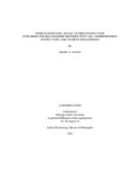 Upper elementary social studies instruction : exploring the relationship between text use, comprehension instruction, and student engagement