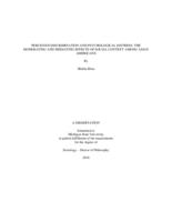 Perceived Discrimination and Psychological Distress : the Moderating and Mediating Effects of Social Context among Asian Americans