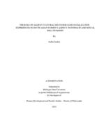 The role of salient cultural discourses and socialization experiences in South Asian women's agency in intimate and sexual relationships